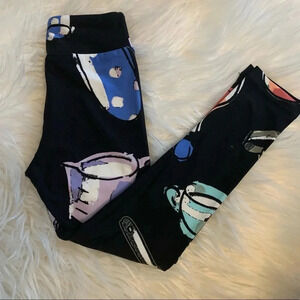 ⭐️ Final price ⭐️ Lularoe black fun print leggings S/M